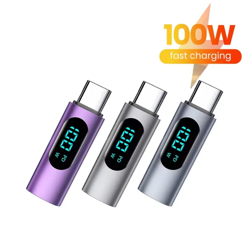 100W PD USB-C Adapter LED Power Display Fast Charging | FUCHU USB-C Charging Adapter Richie's