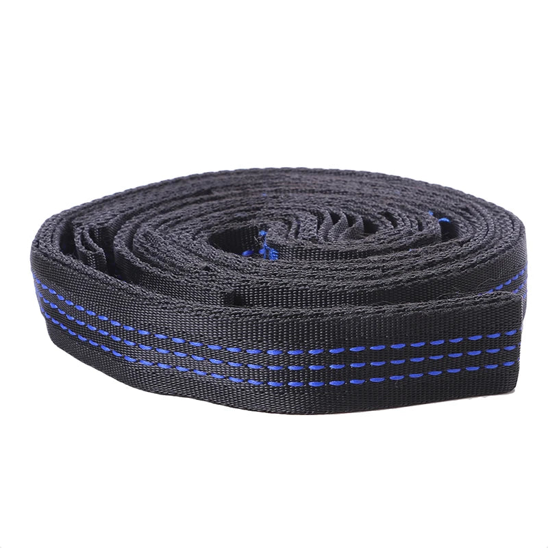 2PCS Hammock Tree Straps 600 lbs – Polyester 5-Ring Straps Hammock Straps Richie's blue