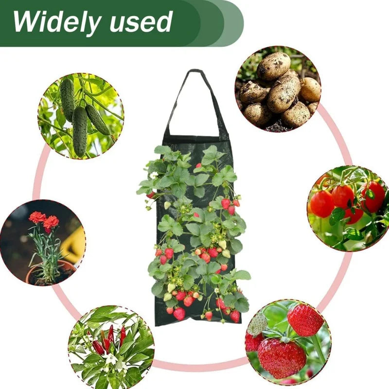 Hanging Strawberry Planter Grow Bags – Vertical Garden Tower Hanging Grow Bag Richie's