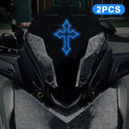 2Pcs Reflective Cross Stickers – Waterproof Night Visibility Decals Reflective Decal Stickers Richie's A1