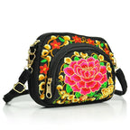 Vintage Boho Hmong Embroidery Women's Canvas Shoulder Bag Embroidery Shoulder Bag Richie's