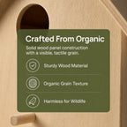 Wooden Birdhouse Dual Entrance Holes Garden Décor Nesting Box Decorative Birdhouse Richie's