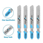 FATCOOL T118A HSS Jigsaw Blades 5-Piece – Wood & Metal Cutting Jigsaw Blade Set Richie's