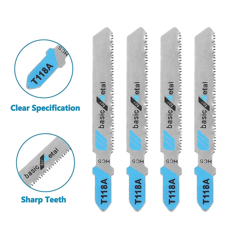 FATCOOL T118A HSS Jigsaw Blades 5-Piece – Wood & Metal Cutting Jigsaw Blade Set Richie's