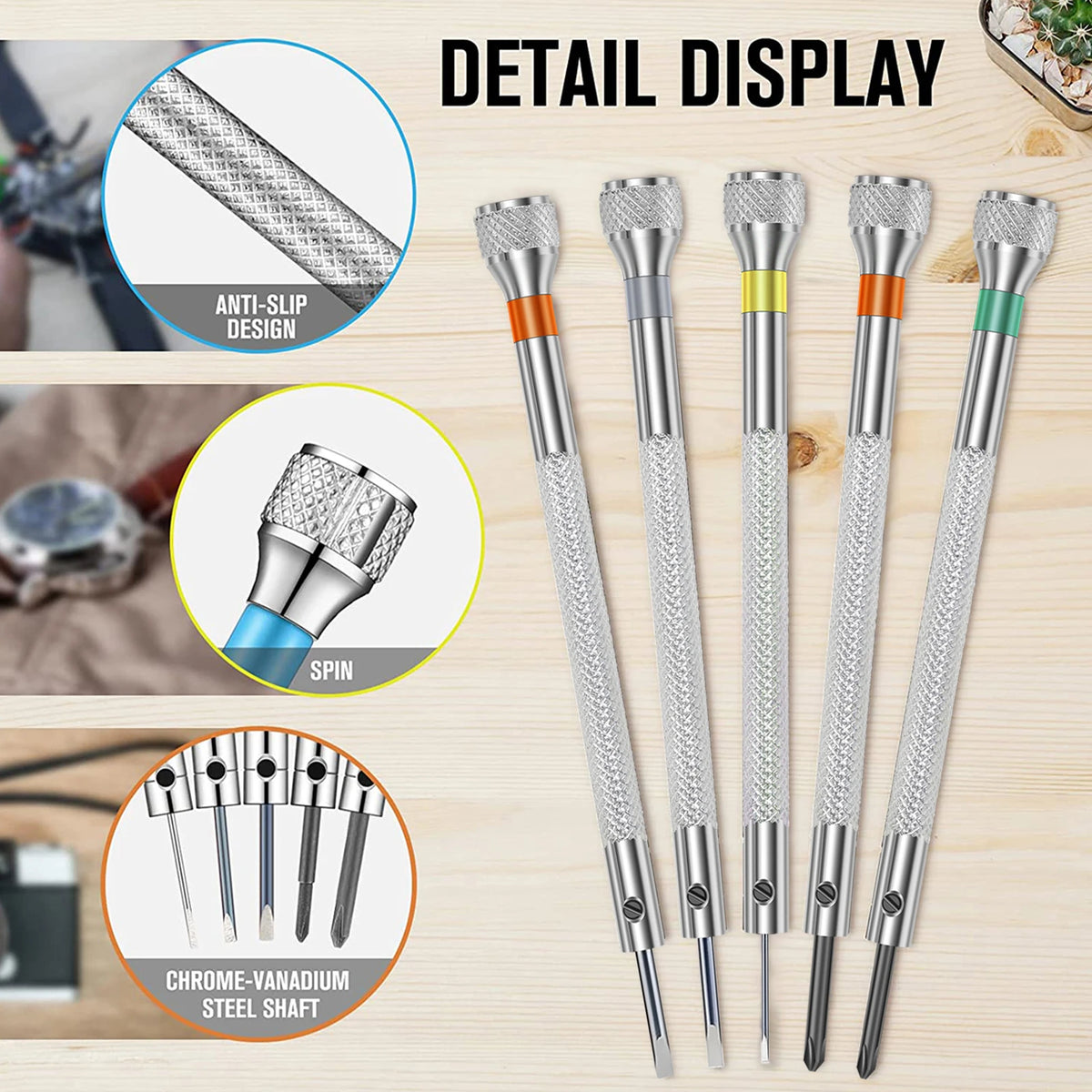 Precision Screwdriver Set 17/29pc – Watch & Glasses Repair Precision Screwdriver Set Richie's