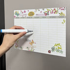 Magnetic Weekly Planner Whiteboard – Floral Butterfly Fridge Calendar Magnetic Whiteboard Planner Richie's