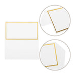 100Pcs Gold Foil Blank Tent Name Cards for Weddings & Parties Table Place Cards Richie's