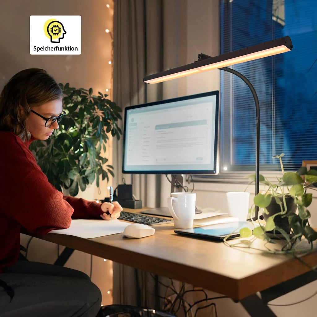 KEBINCPLED Clip-On USB LED Anti-Glare Desk & Reading Lamp Clip-On LED Desk Lamp Richie's