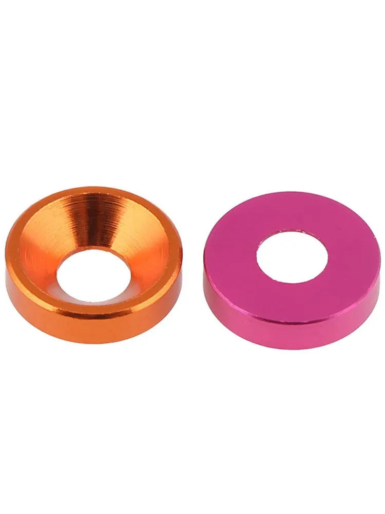 10Pcs Anodized Aluminum Countersunk Washers M2–M5 Colorful Countersunk Washers Richie's