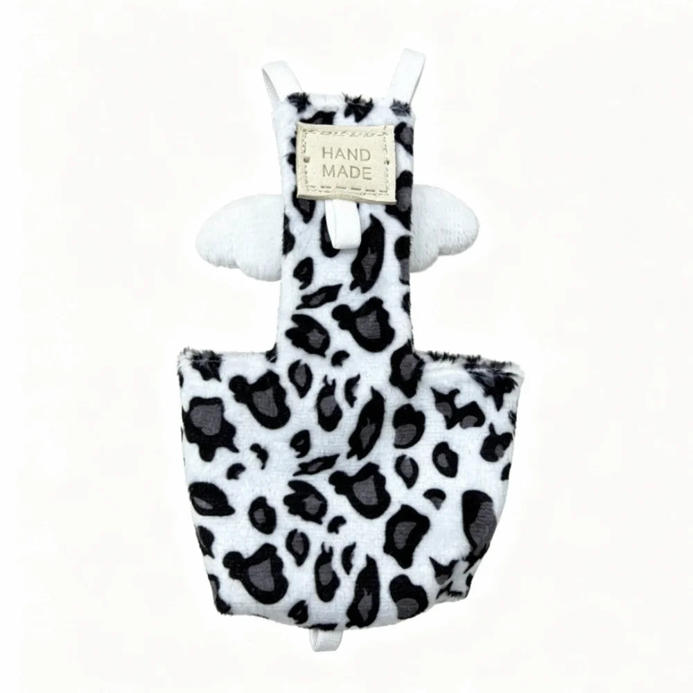 Soft Plush Parrot Diaper Flight Suit – Reusable Bird Apron Pet Bird Diaper Richie's Black M