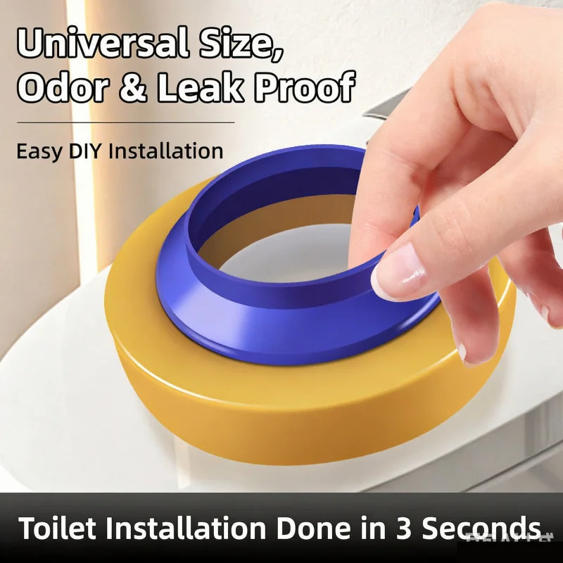 Universal Toilet Flange Seal Ring – Wax-Free Drain Gasket Toilet Flange Seal Richie's