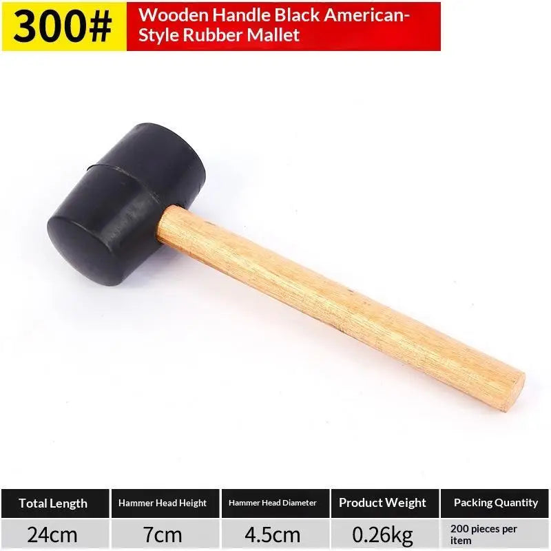 Wooden Handle Rubber Mallet Hammer – Camping & Woodworking Rubber Mallet Hammer Richie's B