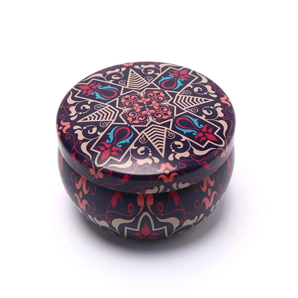 Retro Floral Tin Can 4oz – Tea, Candy & Sweet Storage Box Tin Storage Box Richie's 3