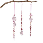 Pink Acrylic Crystal Pendant Christmas Tree Hanging Ornament Christmas Tree Ornament Richie's