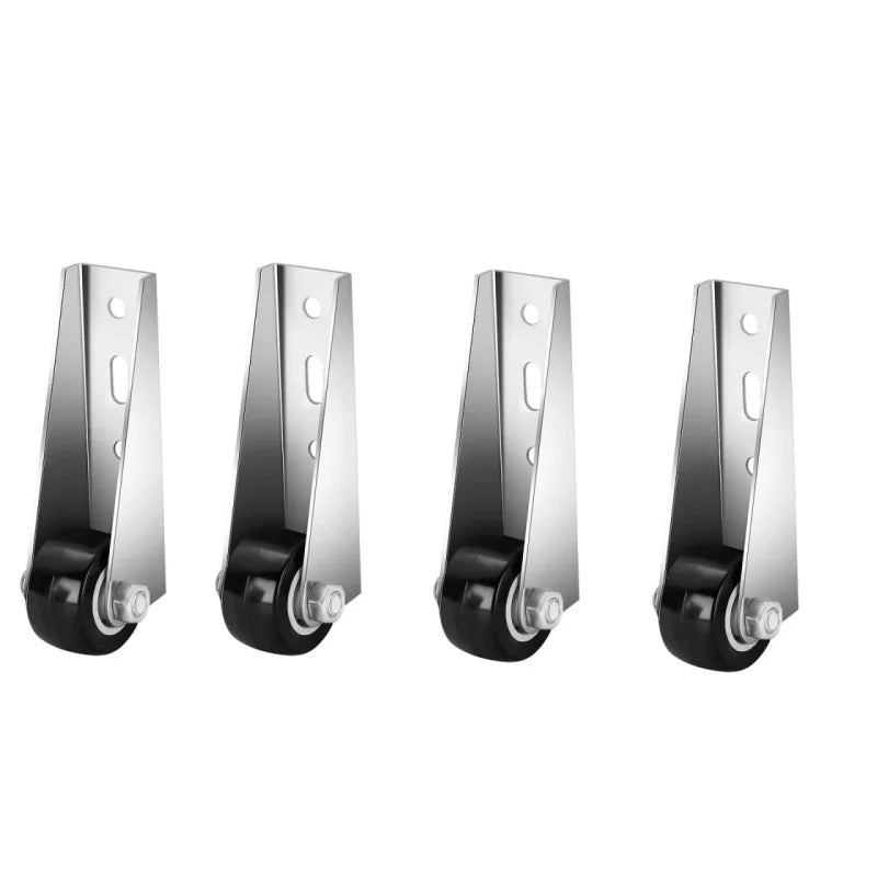 Side-Mounted Silent Rubber Caster Wheels for Cabinet Furniture Furniture Casters Richie's 4pcs