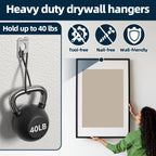 Claw Picture Hangers for Drywall – Heavy Duty 40 Lb Hooks Picture Wall Hangers Richie's
