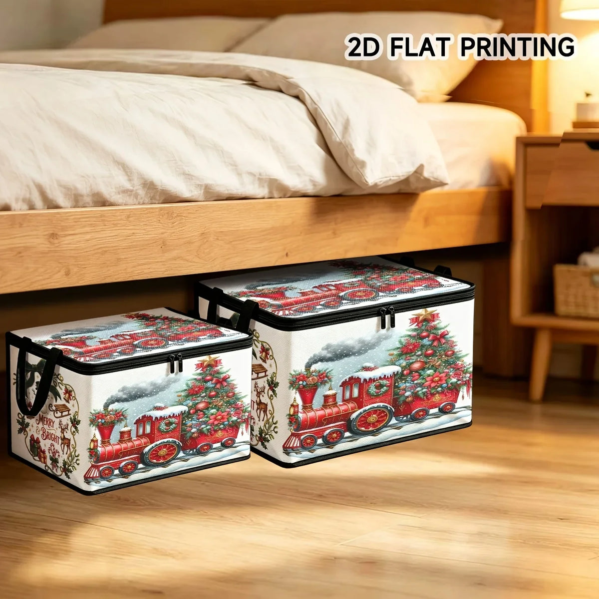 Large Foldable Christmas Storage Box – Under-Bed Organizer Foldable Storage Box Richie's