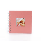 6-Inch Scrapbook Photo Album – 20 Pages & Window Cover Scrapbook Photo Album Richie's Pink