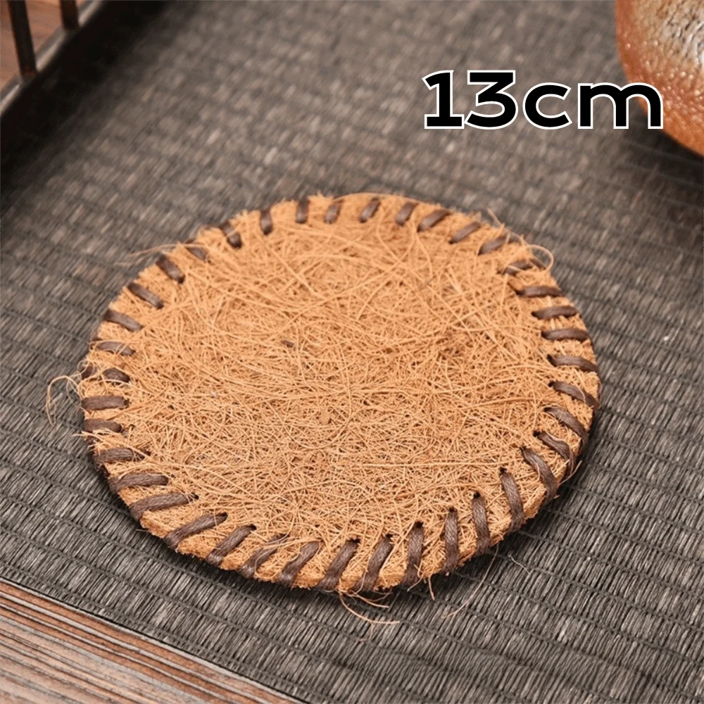 Round Braided Bristle Placemat – Heat Resistant Non-Slip Table Mat Table Placemat Richie's 13cm as show
