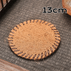Round Braided Bristle Placemat – Heat Resistant Non-Slip Table Mat Table Placemat Richie's 13cm as show