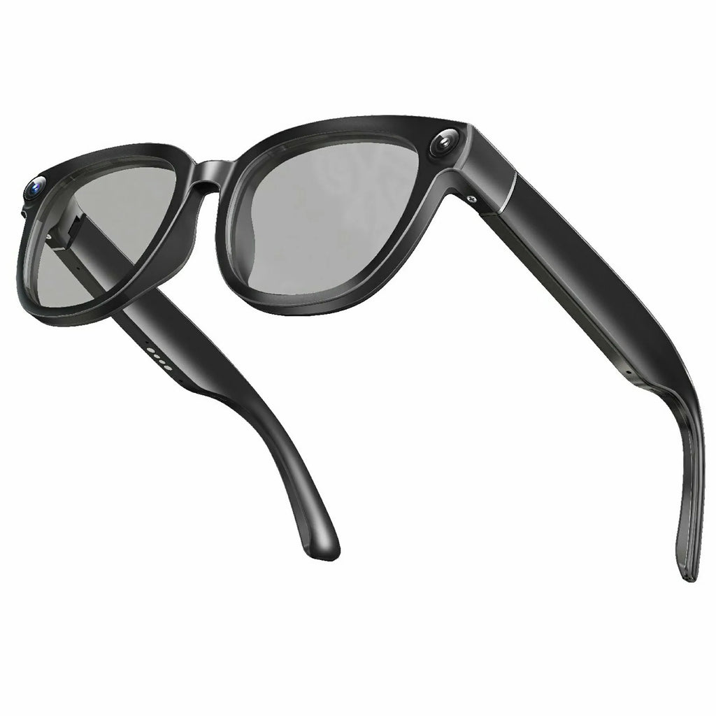 4K AI Smart Glasses – Camera, Translation & Calls | Black Smart Glasses Richie's black