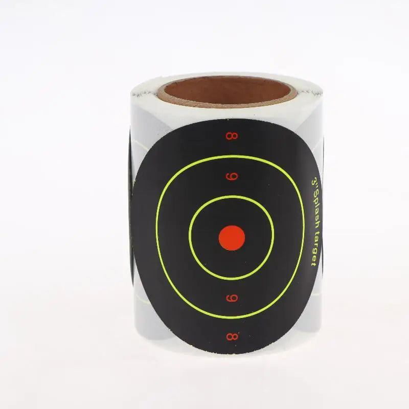 Square Shooting Target Stickers – Fluorescent Splash Impact Marks Shooting Target Stickers Richie's