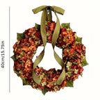 Autumn Hydrangea Hanging Wreath – Classic Wall Décor Decorative Wreath Richie's