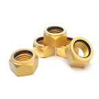 Brass Hex Nylon Insert Lock Nuts M4 M5 M6 M8 M10 M12 Hex Lock Nuts Richie's