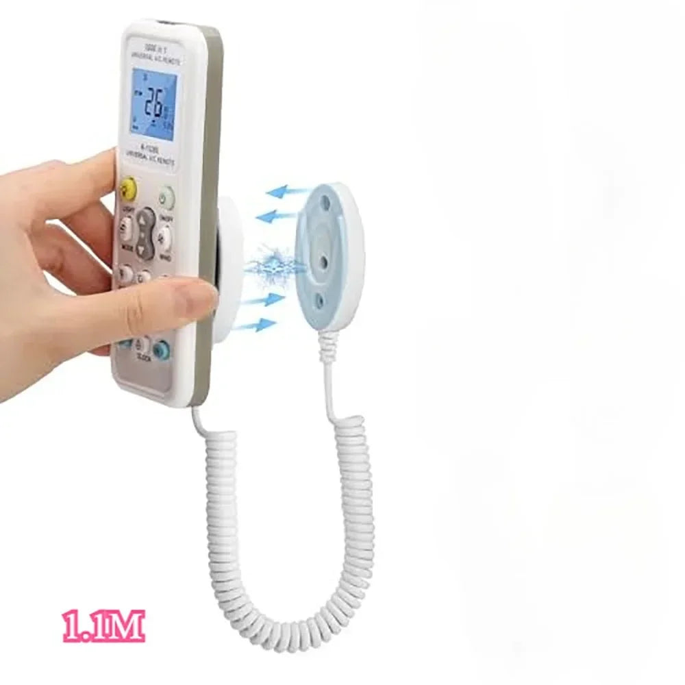 Retractable Anti-Lost Remote Control Holder & Spring Cable Remote Control Holder Richie's 1pcs 1.2m white No plug