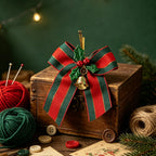 10pcs Christmas Bells with Bows & Ribbons | Tree Ornaments Christmas Bell Ornaments Richie's