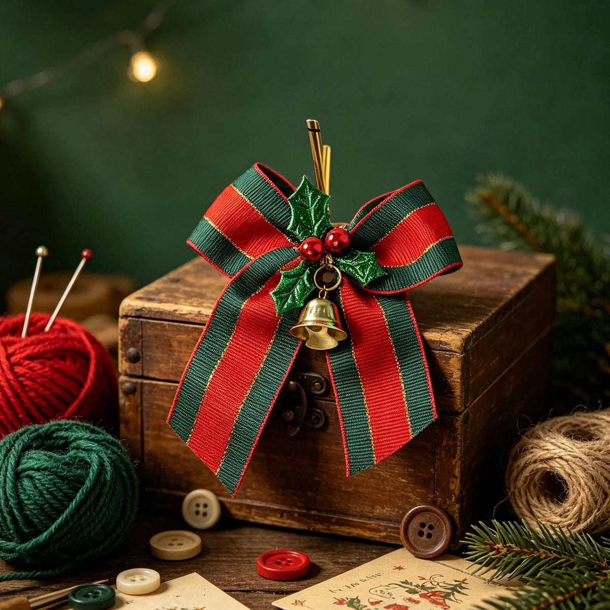 10pcs Christmas Bells with Bows & Ribbons | Tree Ornaments Christmas Bell Ornaments Richie's