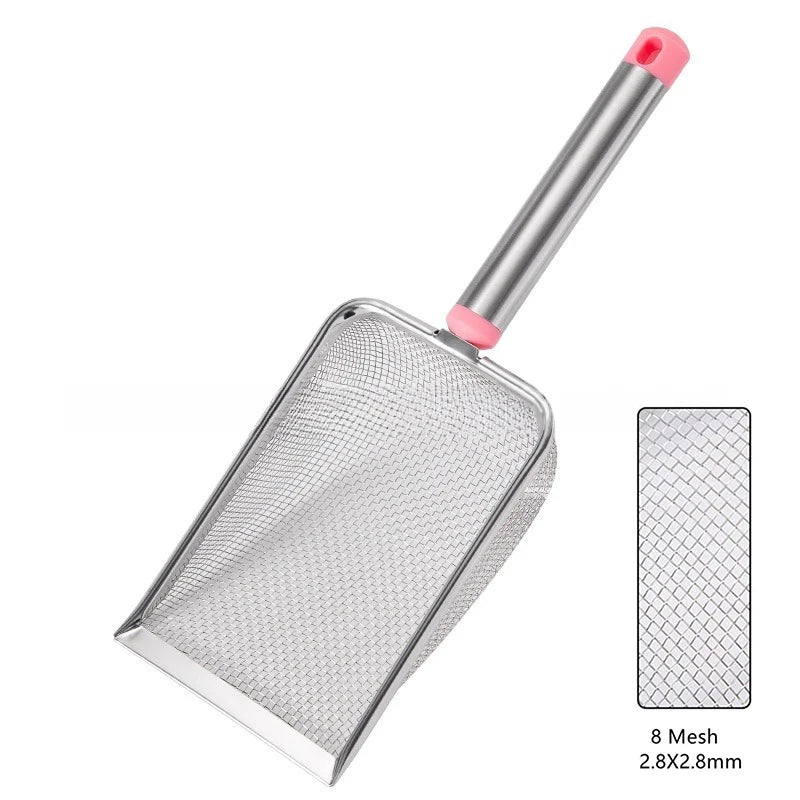 Stainless Steel Fine Mesh Cat Litter Scoop – Non-Stick & Durable Cat Litter Scoop Richie's 2.8X2.8mm Pink