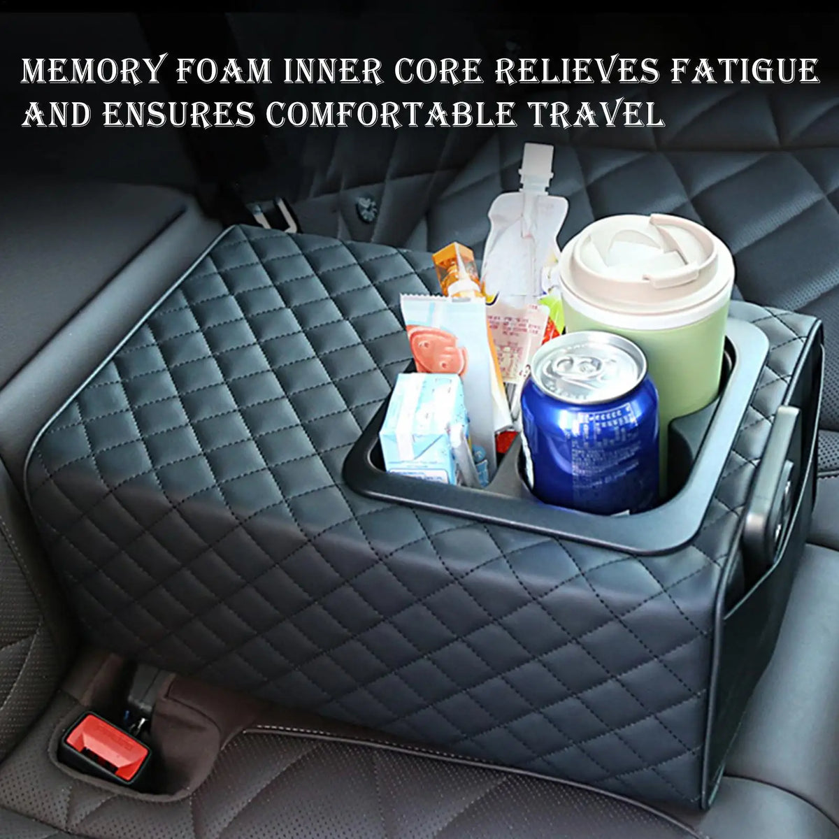 Universal Rear Console Armrest Box with Cup Holders – Car Truck SUV Car Console Organizer Richie's