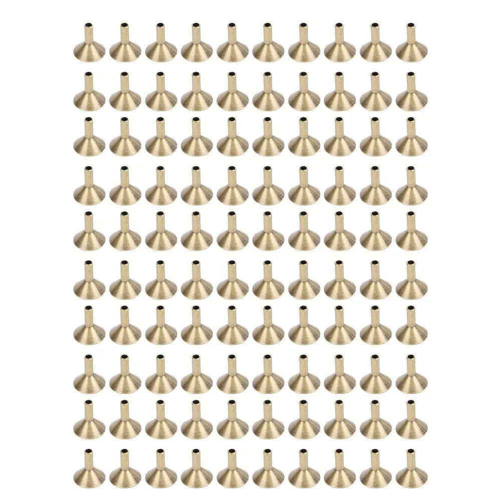 100pcs Alloy Backflow Incense Cone Holders Funnel Tray Set Incense Cone Holder Richie's WHITE