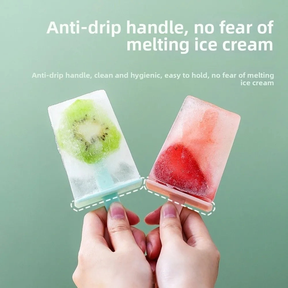 Reusable Popsicle Molds DIY Ice Cream Maker with Drip Guard Popsicle Mold Set Richie's
