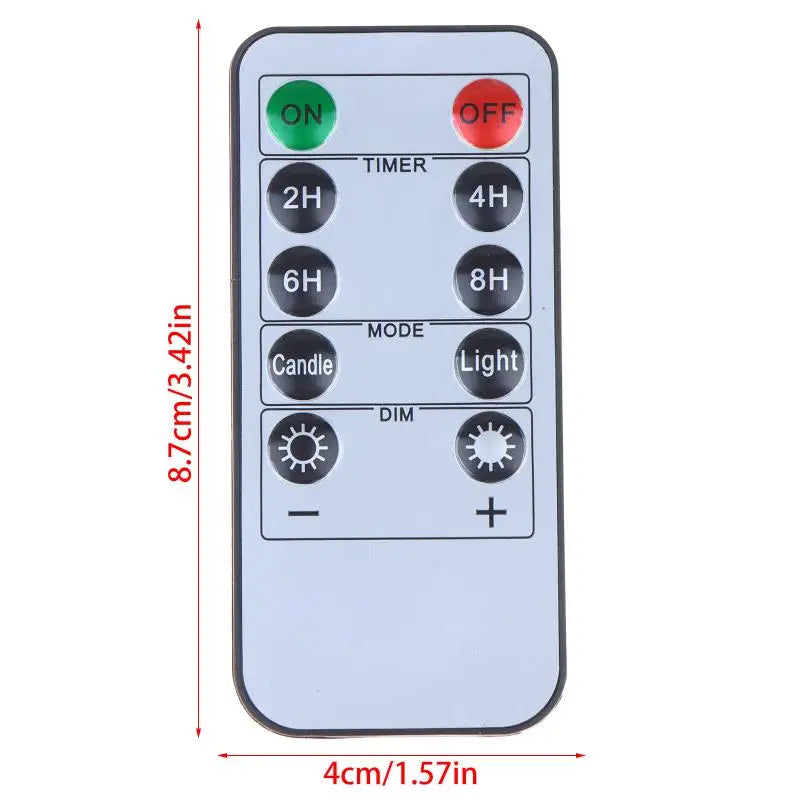 Flameless LED Candles Remote Control & Timer – 1/3 Pack Flameless LED Candles Richie's 1PC
