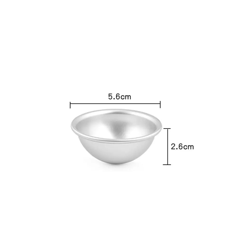 3D Aluminum Ball Mochi Mold – Snowball Cake Pastry Mould Cake & Pastry Mould Richie's 5.6cm