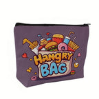 Food-Themed Makeup Bag | Canvas Travel Cosmetic Organizer Pouch Travel Cosmetic Bag Richie's