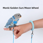 Adjustable Breathable Parrot Flight Harness & Walking Leash Bird Flight Harness Richie's Blue-Style5