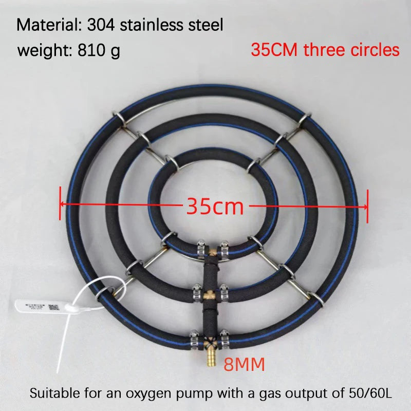 Nano Aeration Disc 304 Stainless Steel Fish Pond Oxygenator Pond Aeration Disc Richie's A6
