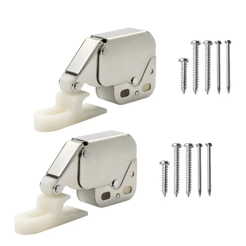 Mini Push-to-Open Touch Latch Spring Catch for Cabinet Doors Cabinet Door Latch Richie's 2set