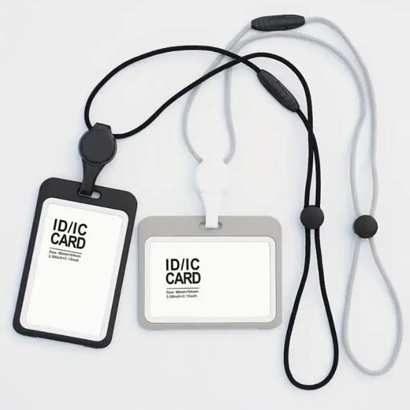 Retractable ID Badge Holder with Removable Lanyard | ABS ID Badge Holder Richie's