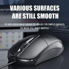FUCHU USB Wired Optical Mouse 1200DPI 3-Button Plug & Play Wired Optical Mouse Richie's