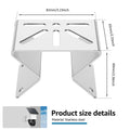 Stainless Steel Corner Wall Mount Bracket for Security Cameras Camera Mount Bracket Richie's 3.23 inch silver