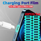 Luminous Charging Port Protector Film – Type-C, iOS, Micro USB Port Protector Sticker Richie's