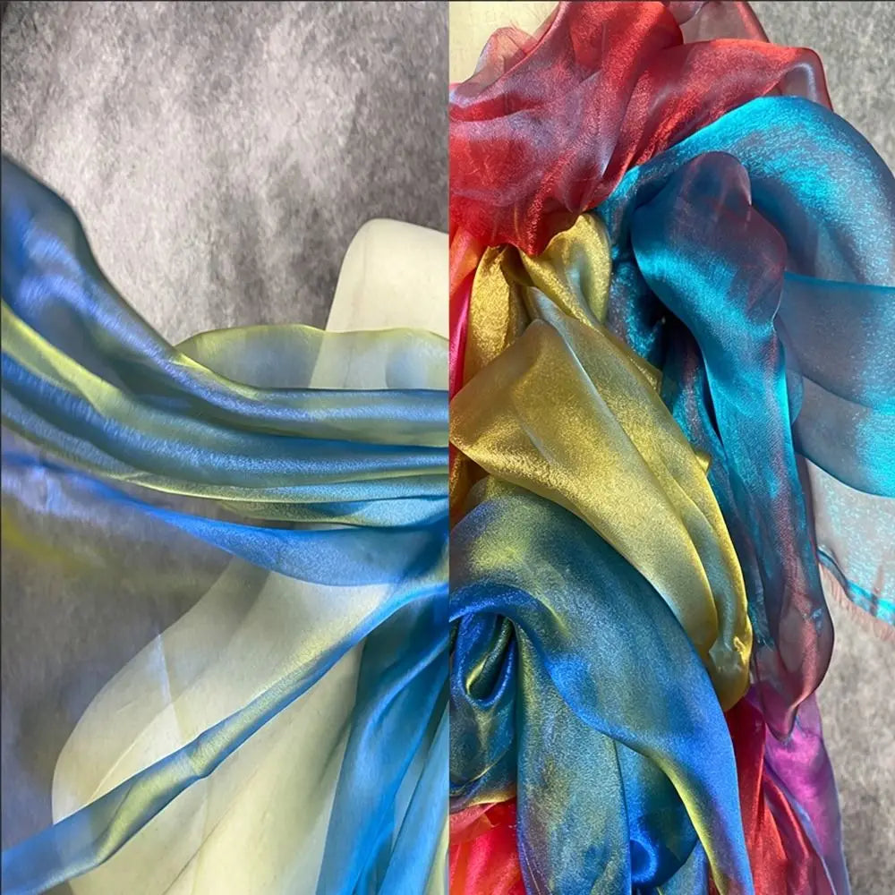 150x100cm Two-Tone Gradient Organza Fabric | Soft Sheer Craft Organza Craft Fabric Richie's