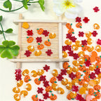 35pcs Autumn Resin Nail Decorations – Maple Leaf & Pumpkin Nail Art Charms Richie's