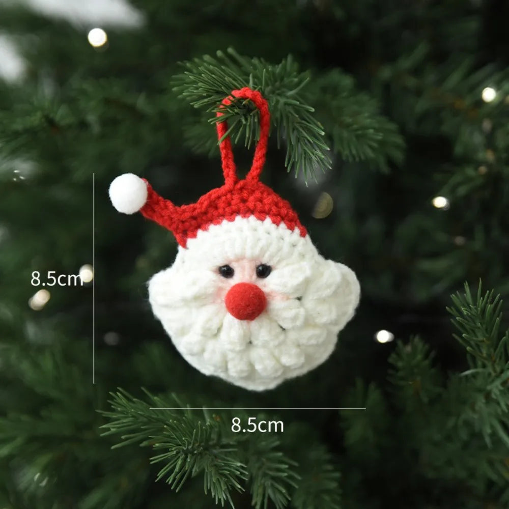 Handmade Woolen Christmas Ornaments – Santa, Elk & Tree Pendants Christmas Ornament Richie's F