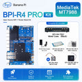 Banana Pi BPI-R4 PRO Router Board Set MT7988A Wi-Fi 7 8GB Router Board Kit Richie's US Power 4GB RAM SET 2