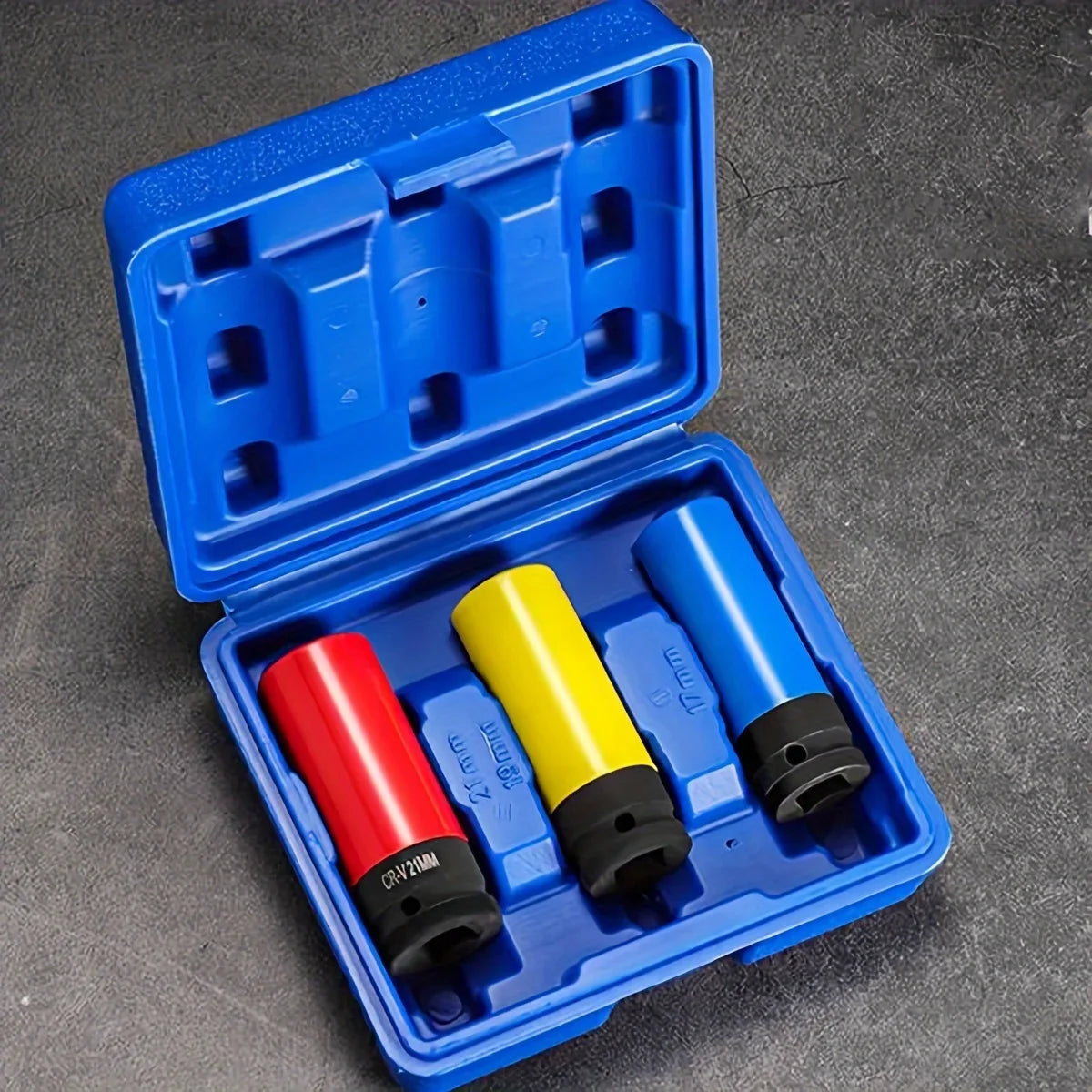 Metric 1/2" Drive Thin Wall Deep Impact Socket Set – Lug Nut Impact Socket Set Richie's